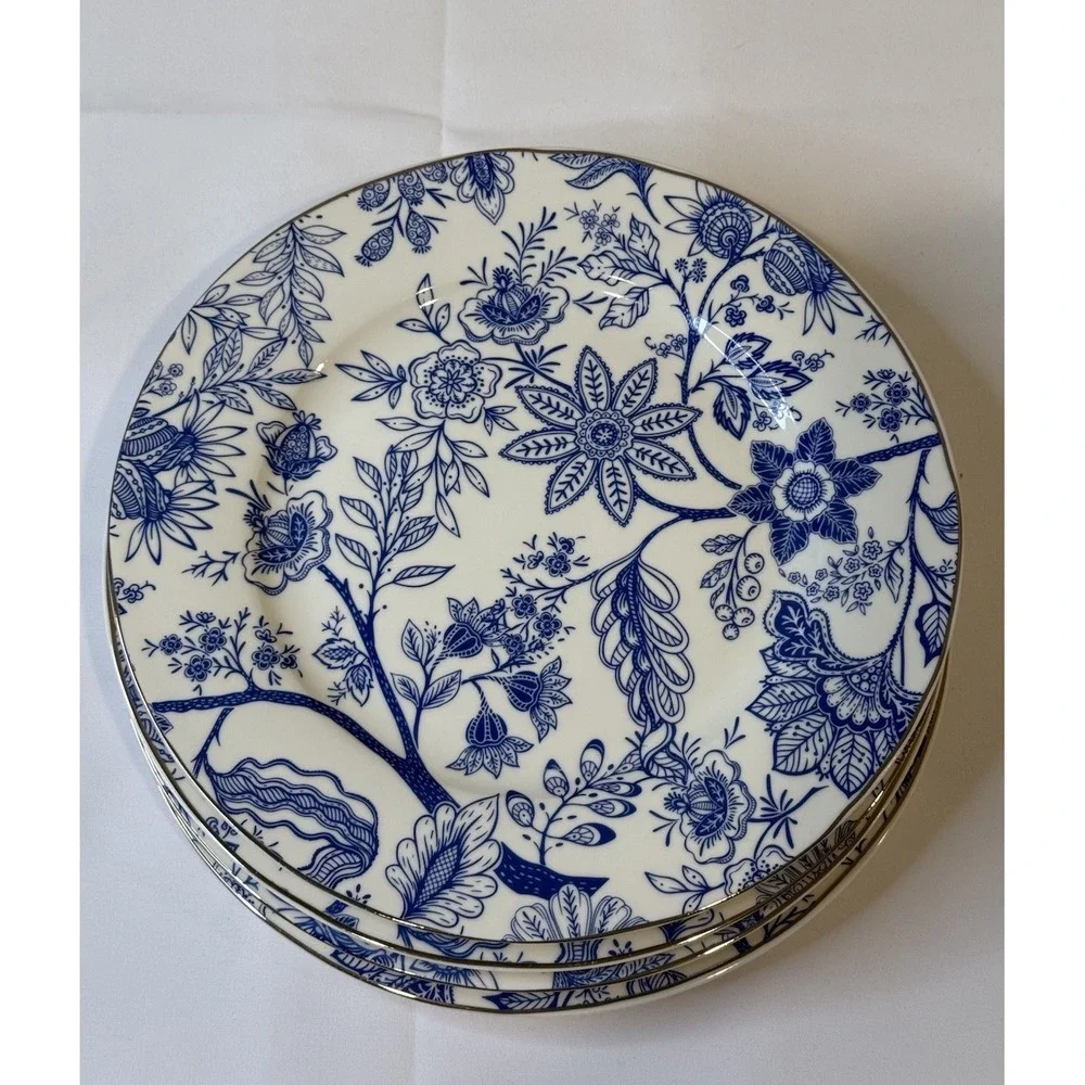 Set of 4‎ Grace Blue Floral 8